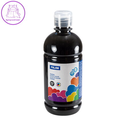 Barva temperová 500ml  černá