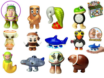 Brainrot PuffUps squishy 10-12cm v sáčku 12druhů 12ks v DBX