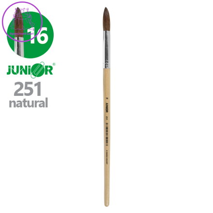 Štětec kulatý JUNIOR č. 16" 251 Natural
