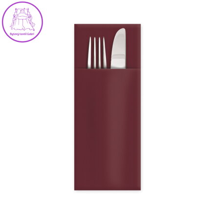 Ubrousek CutleryStar PREMIUM bordový 40 x 32 cm [50 ks]