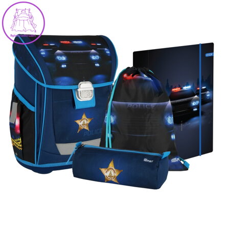 Školní batoh - 4-dílný set COOL - Police