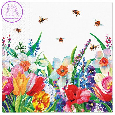 Ubrousky PAW L 33x33cm Meadow with Bees