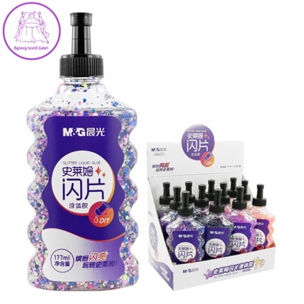 Lepidlo Glitter M&G 177 ml, mix barev