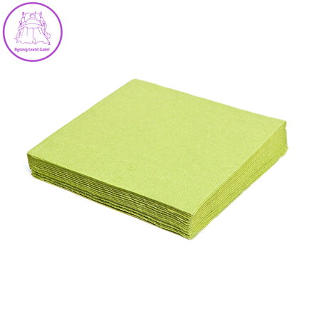 Ubrousky 2-vrstvé 33 x 33 cm sv.zelené 50 ks