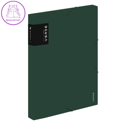 Krabice PP s gumou A4 VERDE zelená