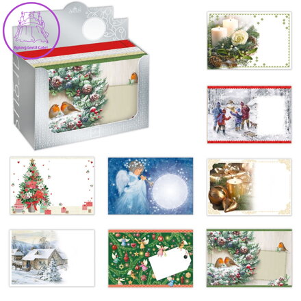 Obálka s potiskem B6 vánoční motiv (mix)