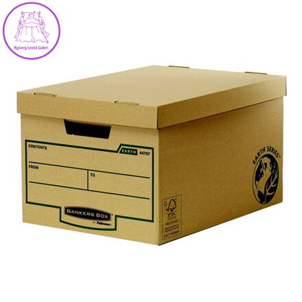 Archívny kontajner, kartónový, veľký, "BANKERS BOX® EARTH SERIES by FELLOWES®"