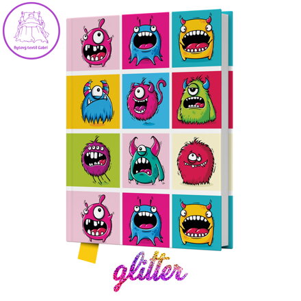 Memorial JUNIOR 14x18 cm, 80 listů - Příšerky