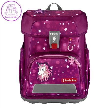 Školní brašna CLOUD pro prvňáčky - 5dílná sada, Step by Step, SWEET UNICORN NUALA