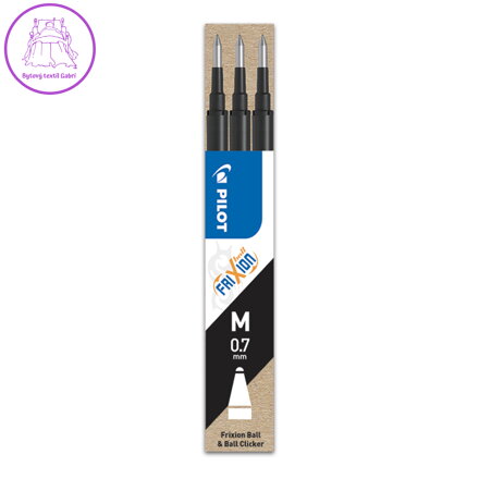 Náplň gumovací PILOT Frixion 0,7 mm/3 ks - černá