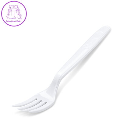 Vidlička (PP) znovu použitelná bílá 18,5cm (50 ks)