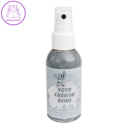 Perleťový sprej CADENCE na tm. textil, sivá,100ml