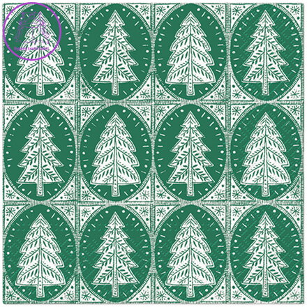 Ubrousky PAW L 33x33cm Pattern Christmas Trees Ubrousky PAW L 33x33cm Pattern Christmas Trees