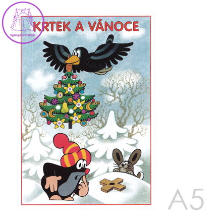 Omalovánka A5 Akim - Krtek a Vánoce