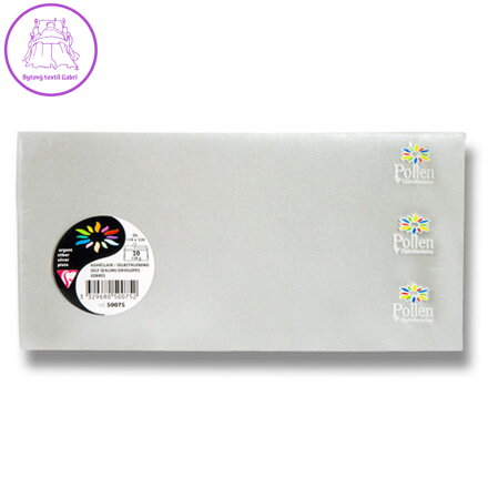 Obálka CF - DL stříbrná samolep. 120g. (20ks)