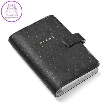 Diář Filofax Moonlight - černý, osobní
