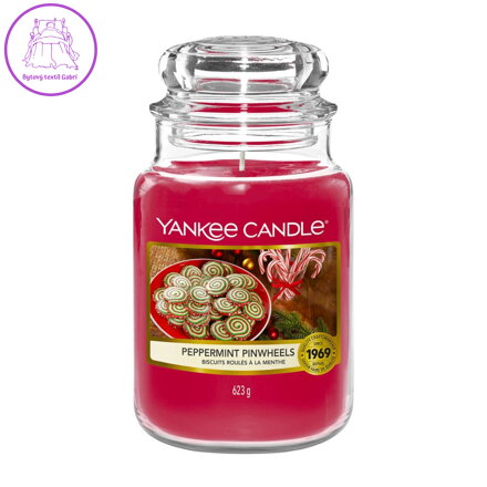 Svíčka Yankee Candle -  Peppermint Pinwheels, velká