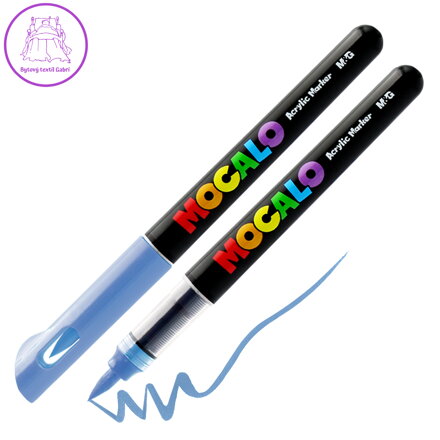 M&G MOCALO Akrylový popisovač, štětcový hrot - Soft Blue 603