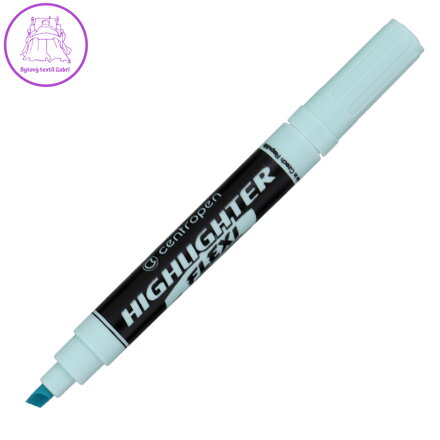 Zvýrazňovač CENTROPEN 8542 FLEXI PASTEL - modrý