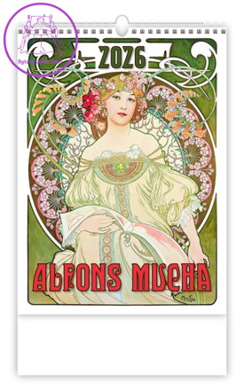 Nástěnný kalendář 2026 Alfons Mucha Nástěnný kalendář 2026 Alfons Mucha