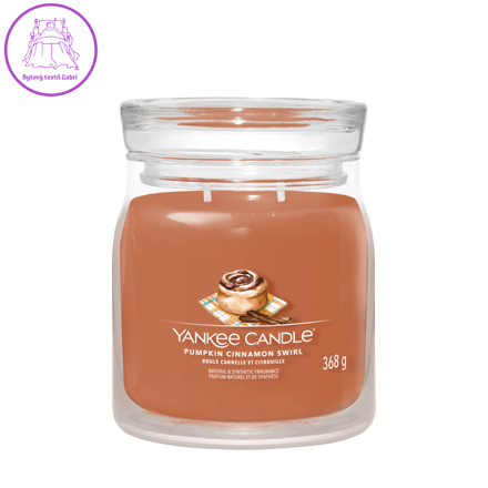 Svíčka Yankee Candle - PUMPKIN CINNAMON SWIRL, střední