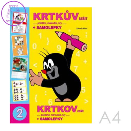 Omaľovánka A4 Akim - Krtkov zošit