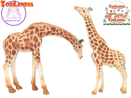 Zoolandia žirafa 13-18cm 2druhy v sáčku 10ks v DBX