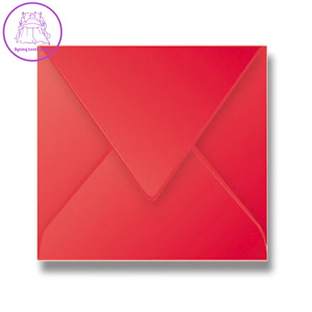 Obálka CF - 165x165 mm, červená 120g (20ks)