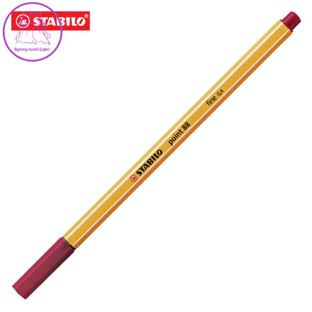 Liner STABILO point 88 tmavo červený
