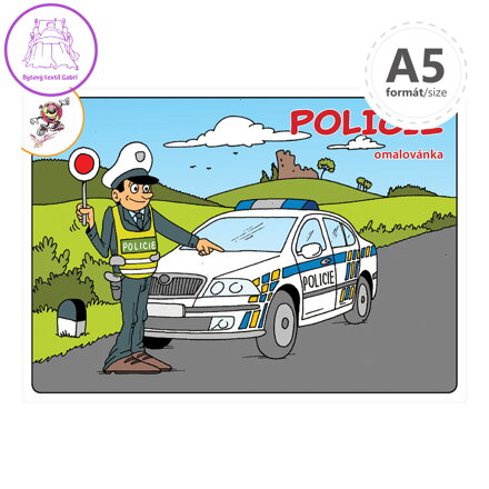 Omalovánka A5 - Policie