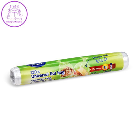 Univerzálne vrecká (HDPE) transparentné 17 x 25 cm 1L `S` [120 ks]