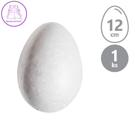 Vajíčko polystyrénové 12 cm /1 ks