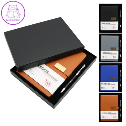 Sada diáře A5 + pero v dárkové krabičce (mix barev) Sada diáře A5 + pero v dárkové krabičce (mix barev)