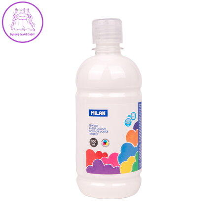 Barva temperová 500ml bílá