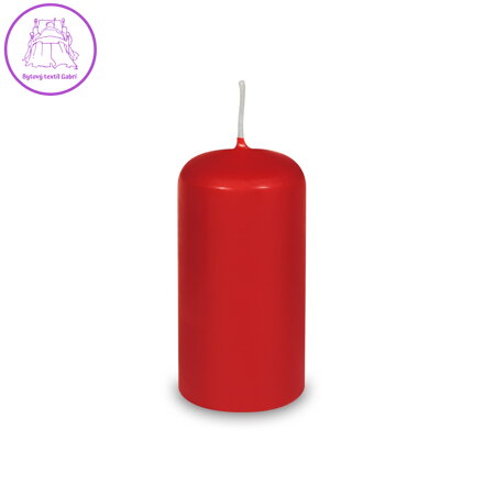 Svíčka válcová 50 x 100 mm, červená (4 ks v bal.)