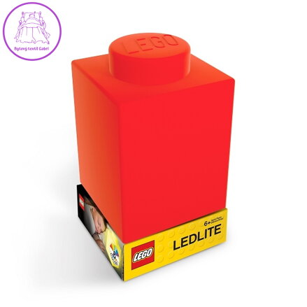 LEGO Classic Silikonová kostka noční světlo -  červená