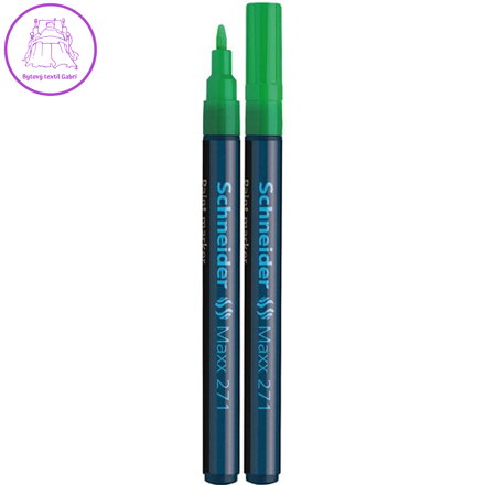 Lakový popisovač, 1-2 mm, SCHNEIDER "Maxx 271", zelený