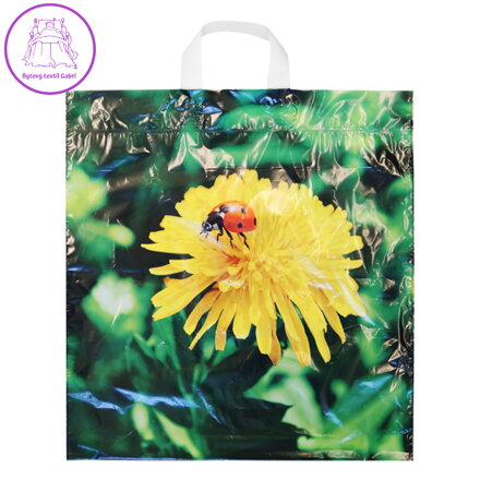 Taška PE s ušima velká 42x47 cm, Pampeliška