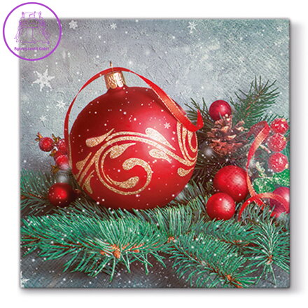 Ubrousky PAW L 33x33 cm Bauble on Twig Ubrousky PAW L 33x33 cm Bauble on Twig