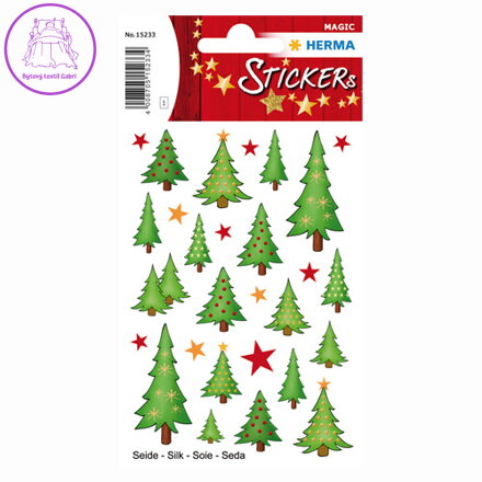 Vánoční etikety Magic - stromky