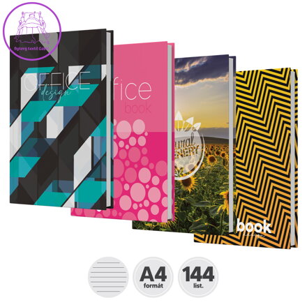 Kniha záznamová linkovaná A4 (144-listová)
