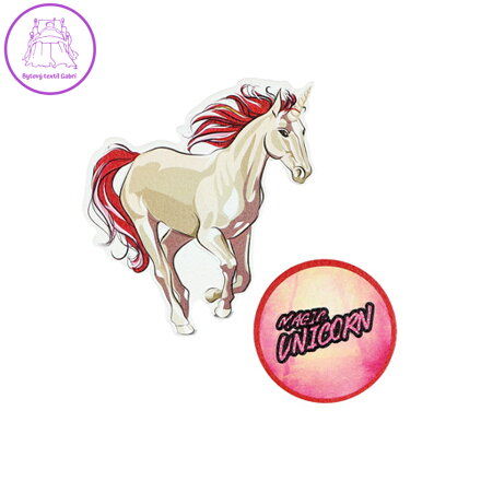 Sticker na tašku Magic Unicorn, sada 2 ks