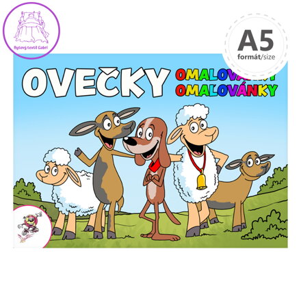 Omalovánka A5 LUX - Ovečky