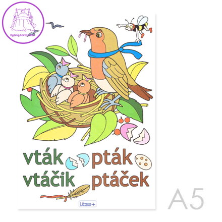 Omalovánka A5 Litera - Ptáček