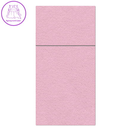 Vrecká na príbory PAW AIRLAID 40x40 cm My monocolor rosa, 25 ks/bal