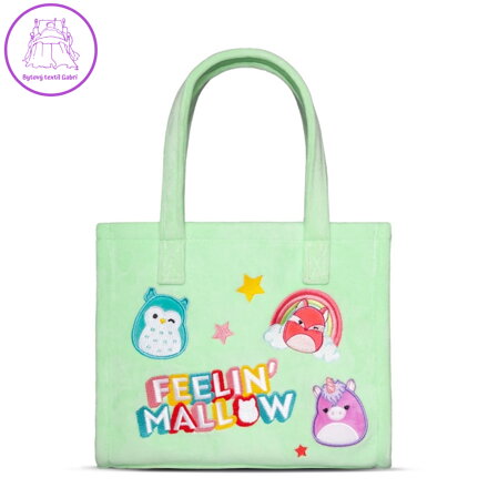 Squishmallows kabelka - mix zelená