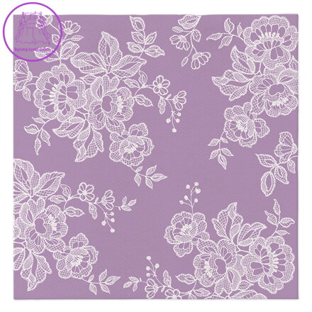 Ubrousky PAW AIRLAID 40x40 cm - Soft Lace Violet