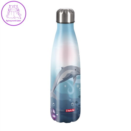 Izolovaná fľaška na nápoj z nerezovej ocele 0,5 l, Dolphin Pippa