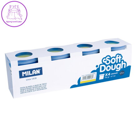 Plastelína MILAN Soft Dough žltá 116g /1ks