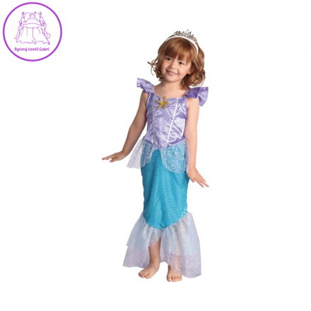 Dětský kostým Mořská panna (šaty, čelenka), rozměr 92/104 cm